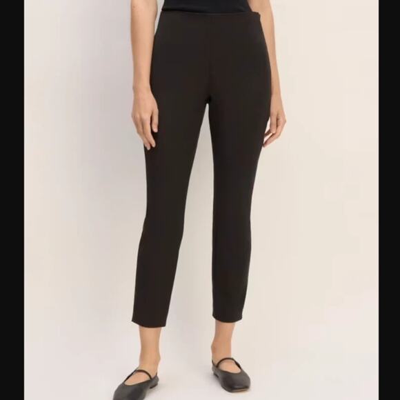Everlane The Bi-Stretch Side-Zip Cotton Ankle Cropped Work Pants Women's Size 4 - Picture 1 of 8